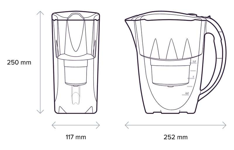 קנקן 2.8 ליטר Aquaphor דגם Jasper לשיפור המים