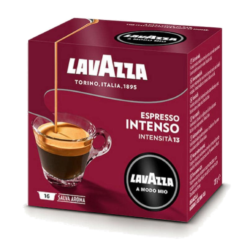 16 קפסולות INTENSO של Lavazza Amodo-Mio מקוריות