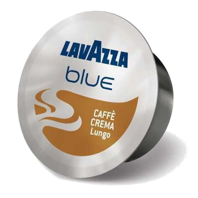 100 קפסולות קרמה לונגו 100% ערביקה Lavazza Blue