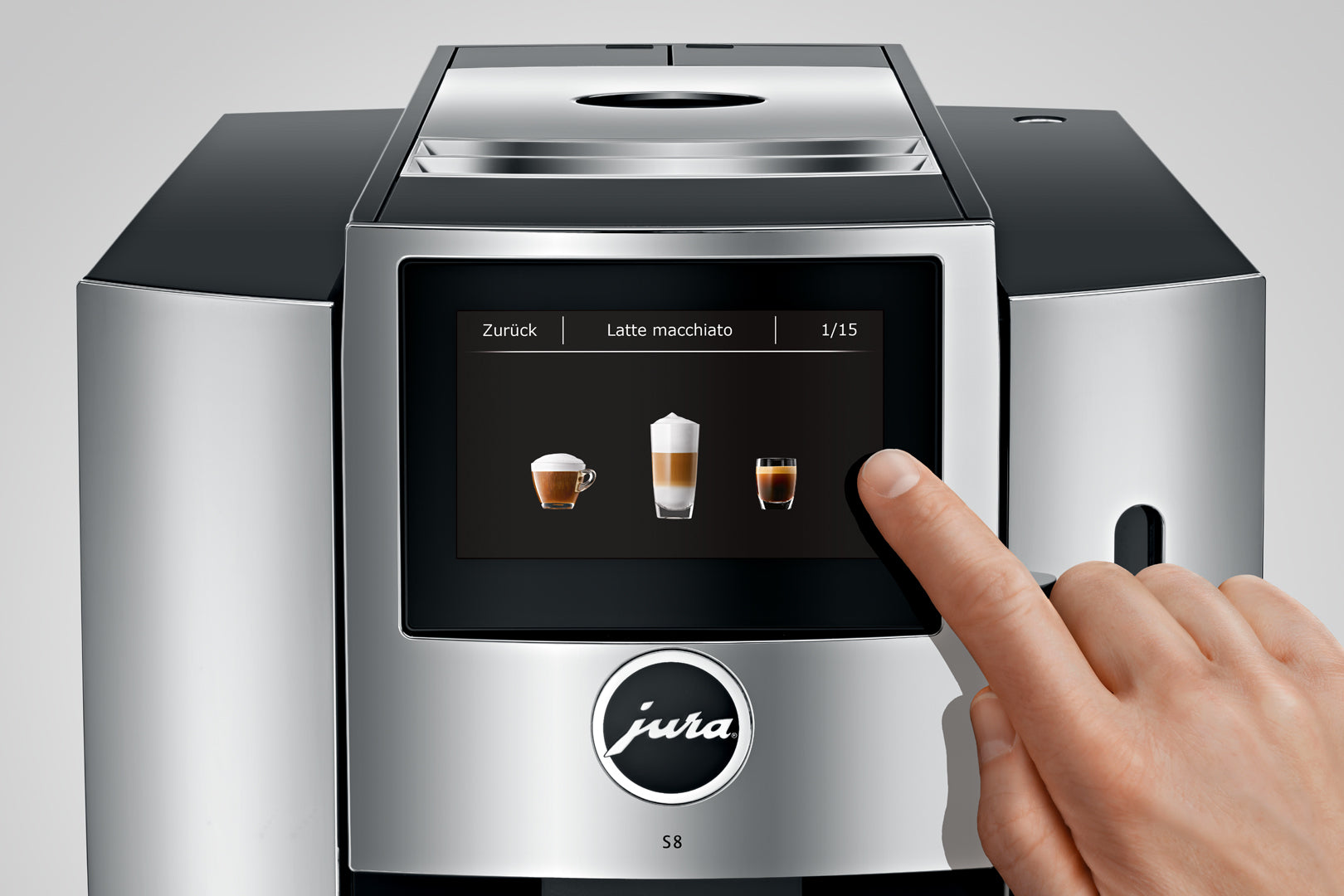 מכונת אספרסו Jura S8 כרום דור 2